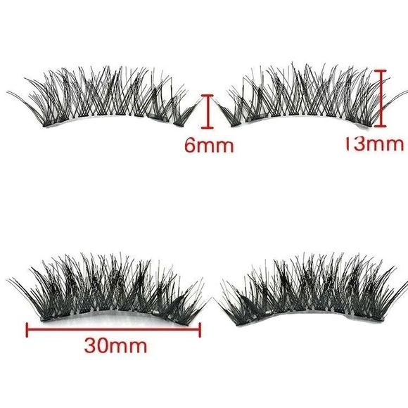 Double Magnet False Eyelashes - Picture 3 of 4